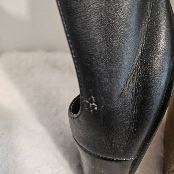 Slingback vintage Traditions low heel black shoes women - Picture 6 of 7